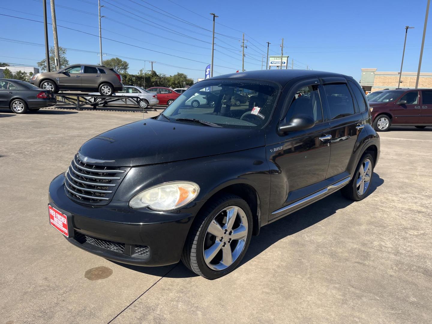 2008 black Chrysler PT Cruiser Base (3A8FY48B48T) with an 2.4L L4 DOHC 16V engine, Automatic transmission, located at 14700 Tomball Parkway 249, Houston, TX, 77086, (281) 444-2200, 29.928619, -95.504074 - Photo#2