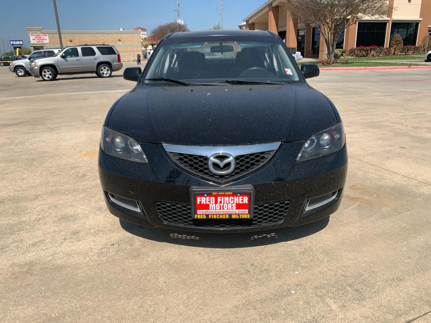 2008 Black /black Mazda MAZDA3 i Sport 4-Door (JM1BK32FX81) with an 2.0L L4 DOHC 16V engine, Automatic transmission, located at 14700 Tomball Parkway 249, Houston, TX, 77086, (281) 444-2200, 29.928619, -95.504074 - Photo#1