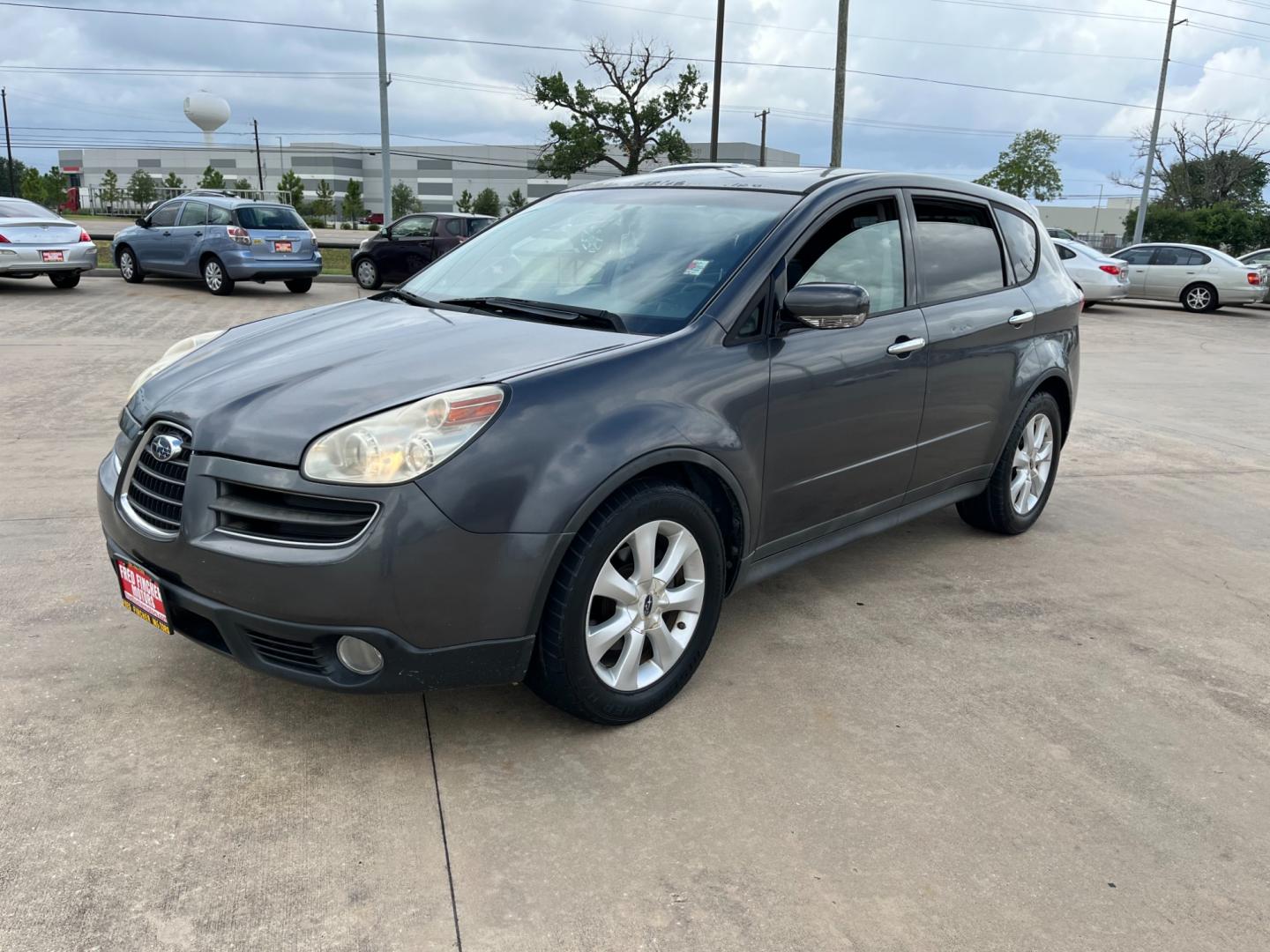 2007 SILVER Subaru B9 Tribeca 5-Passenger (4S4WX82D074) with an 3.0L H6 DOHC 24V engine, 5-Speed Automatic Overdrive transmission, located at 14700 Tomball Parkway 249, Houston, TX, 77086, (281) 444-2200, 29.928619, -95.504074 - Photo#2