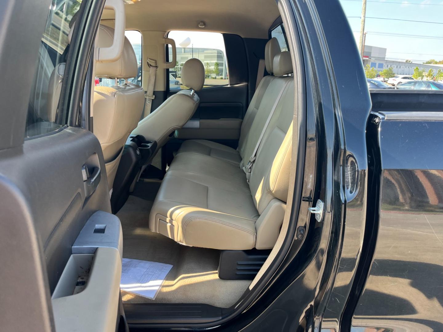 2008 Black /TAN Toyota Tundra SR5 Double Cab 5.7L 2WD (5TFRV54128X) with an 5.7L V8 DOHC 32V engine, 6-Speed Automatic Overdrive transmission, located at 14700 Tomball Parkway 249, Houston, TX, 77086, (281) 444-2200, 29.928619, -95.504074 - Photo#9