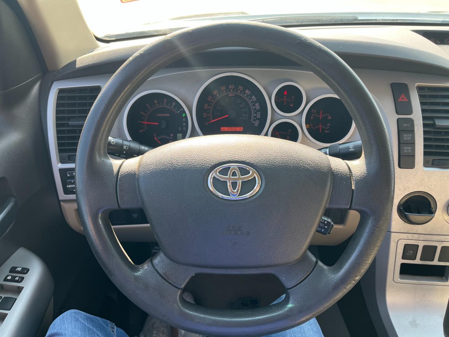 2008 Black /TAN Toyota Tundra SR5 Double Cab 5.7L 2WD (5TFRV54128X) with an 5.7L V8 DOHC 32V engine, 6-Speed Automatic Overdrive transmission, located at 14700 Tomball Parkway 249, Houston, TX, 77086, (281) 444-2200, 29.928619, -95.504074 - Photo#15