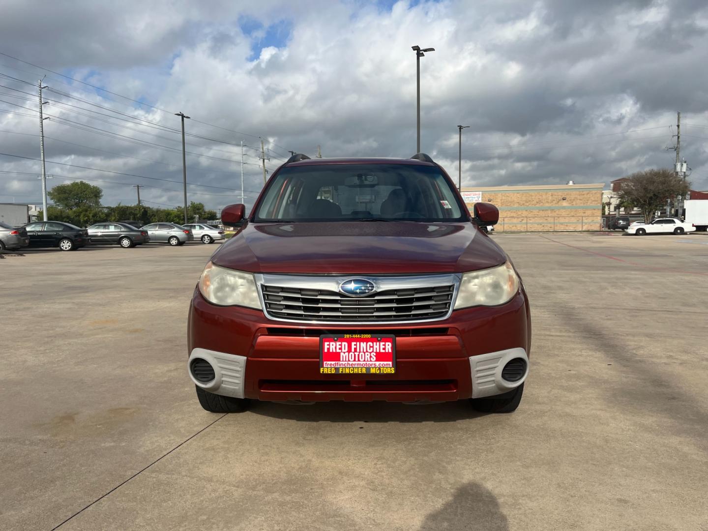 2010 orange /black Subaru Forester 2.5X Premium (JF2SH6CCXAH) with an 2.5L H4 SOHC 16V engine, 4-Speed Automatic transmission, located at 14700 Tomball Parkway 249, Houston, TX, 77086, (281) 444-2200, 29.928619, -95.504074 - Photo#1