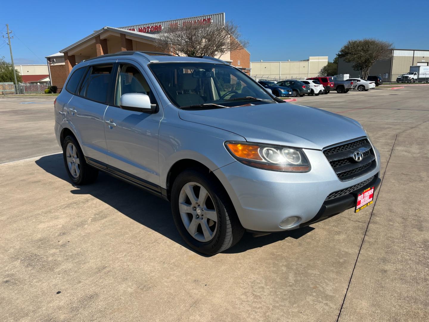 2007 blue /TAN Hyundai Santa Fe Limited (5NMSH13E87H) with an 3.3L V6 DOHC 24V engine, 5-Speed Automatic Overdrive transmission, located at 14700 Tomball Parkway 249, Houston, TX, 77086, (281) 444-2200, 29.928619, -95.504074 - Photo#0