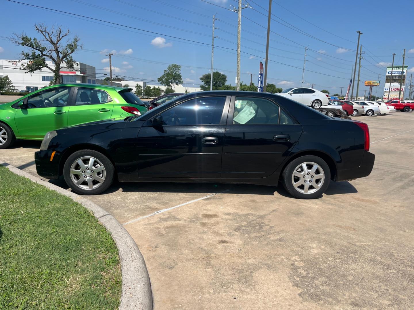 2005 Black /TAN Cadillac CTS 3.6L (1G6DP567050) with an 3.6L V6 DOHC 24V engine, Automatic transmission, located at 14700 Tomball Parkway 249, Houston, TX, 77086, (281) 444-2200, 29.928619, -95.504074 - Photo#3