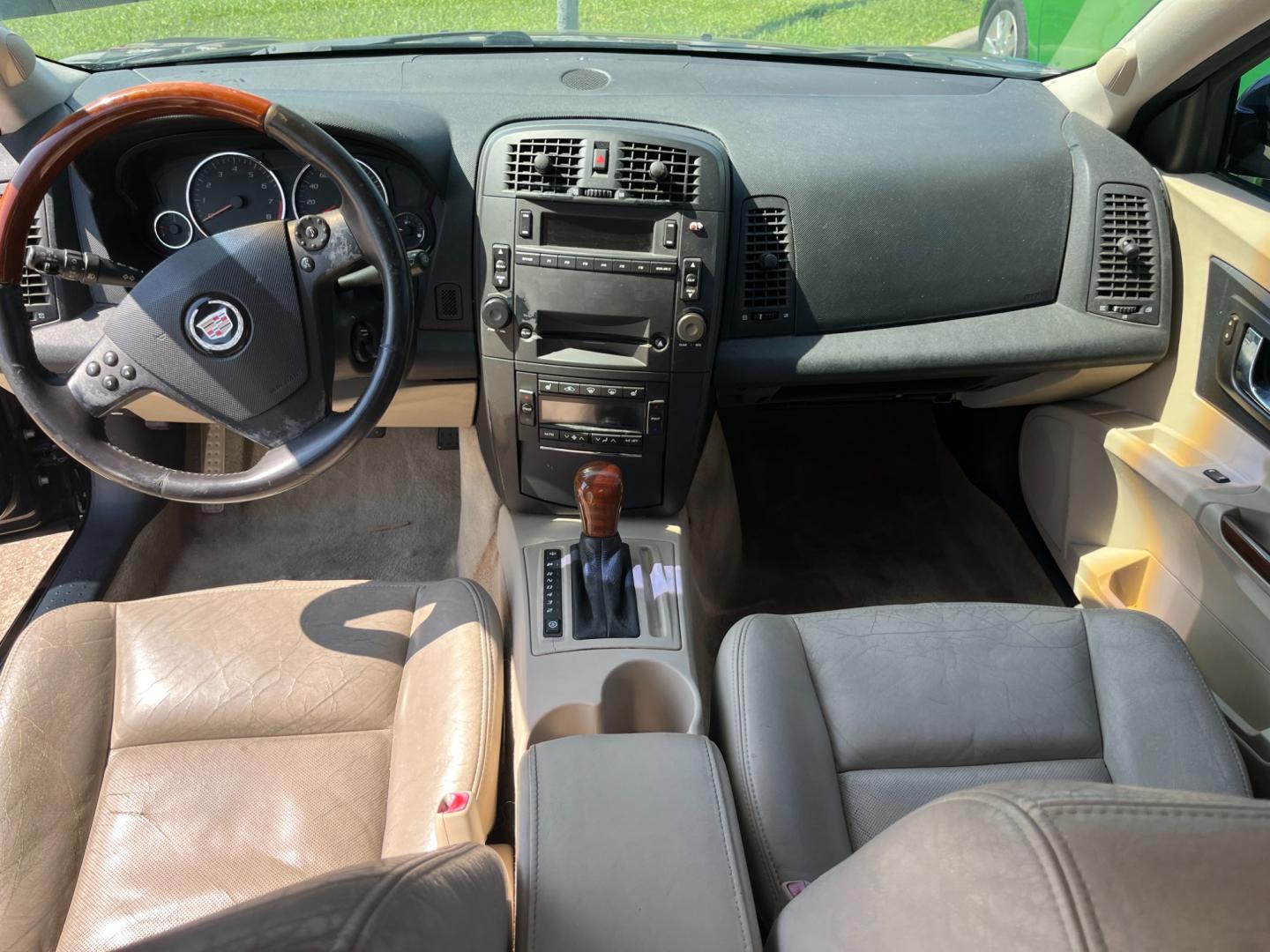 2005 Black /TAN Cadillac CTS 3.6L (1G6DP567050) with an 3.6L V6 DOHC 24V engine, Automatic transmission, located at 14700 Tomball Parkway 249, Houston, TX, 77086, (281) 444-2200, 29.928619, -95.504074 - Photo#10