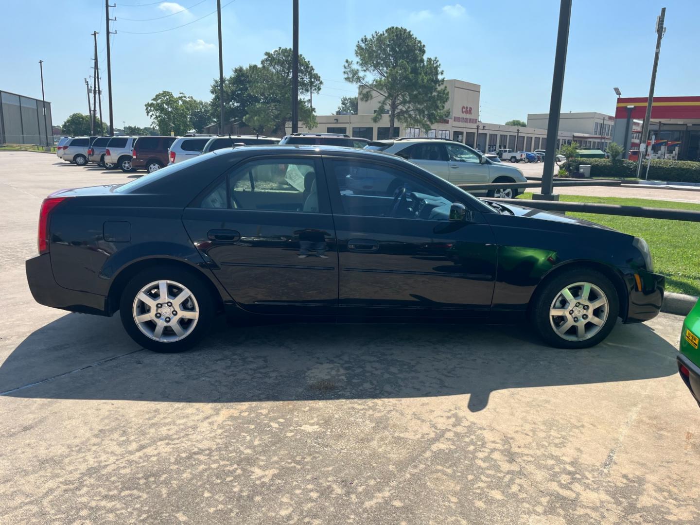 2005 Black /TAN Cadillac CTS 3.6L (1G6DP567050) with an 3.6L V6 DOHC 24V engine, Automatic transmission, located at 14700 Tomball Parkway 249, Houston, TX, 77086, (281) 444-2200, 29.928619, -95.504074 - Photo#7