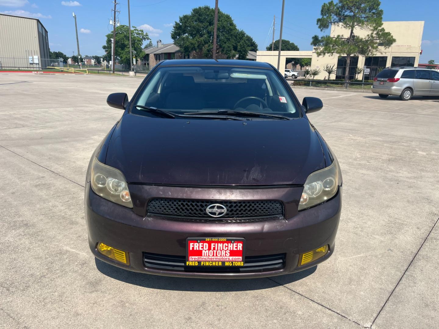 2008 purple /black Scion tC Sport Coupe (JTKDE167980) with an 2.4L L4 DOHC 16V engine, Automatic transmission, located at 14700 Tomball Parkway 249, Houston, TX, 77086, (281) 444-2200, 29.928619, -95.504074 - Photo#1