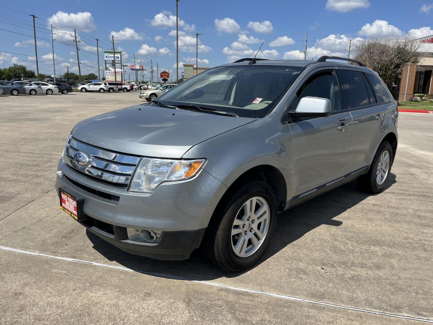 2007 blue /TAN Ford Edge SEL FWD (2FMDK38CX7B) with an 3.5L V6 DOHC 24V engine, 6-Speed Automatic Overdrive transmission, located at 14700 Tomball Parkway 249, Houston, TX, 77086, (281) 444-2200, 29.928619, -95.504074 - Photo#2