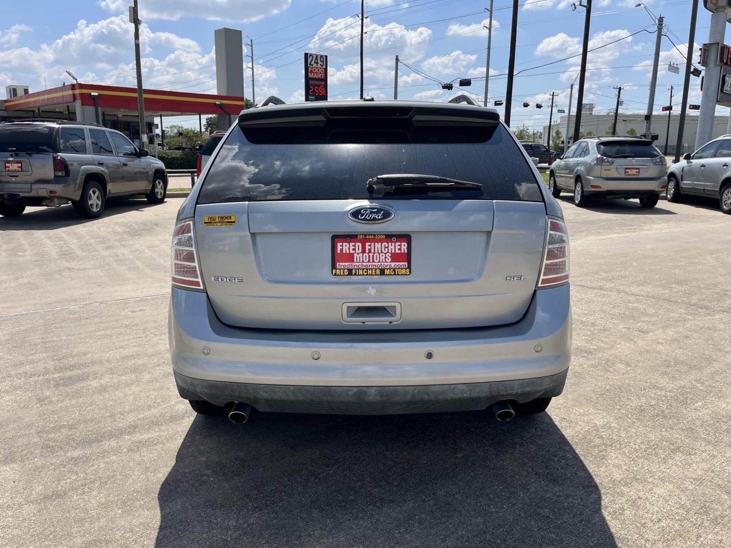 2007 blue /TAN Ford Edge SEL FWD (2FMDK38CX7B) with an 3.5L V6 DOHC 24V engine, 6-Speed Automatic Overdrive transmission, located at 14700 Tomball Parkway 249, Houston, TX, 77086, (281) 444-2200, 29.928619, -95.504074 - Photo#5