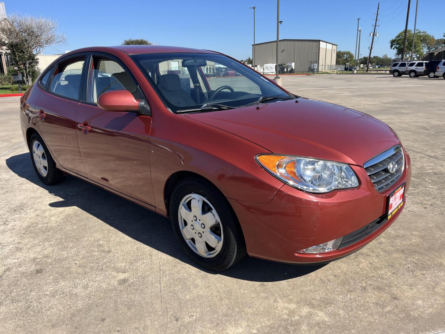 2008 red /black Hyundai Elantra GLS (KMHDU46D98U) with an 2.0L L4 DOHC 16V engine, Automatic Overdrive transmission, located at 14700 Tomball Parkway 249, Houston, TX, 77086, (281) 444-2200, 29.928619, -95.504074 - Photo#0