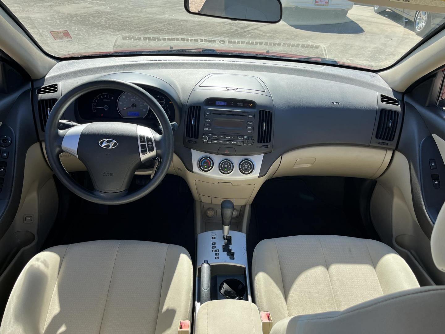 2008 red /black Hyundai Elantra GLS (KMHDU46D98U) with an 2.0L L4 DOHC 16V engine, Automatic Overdrive transmission, located at 14700 Tomball Parkway 249, Houston, TX, 77086, (281) 444-2200, 29.928619, -95.504074 - Photo#10