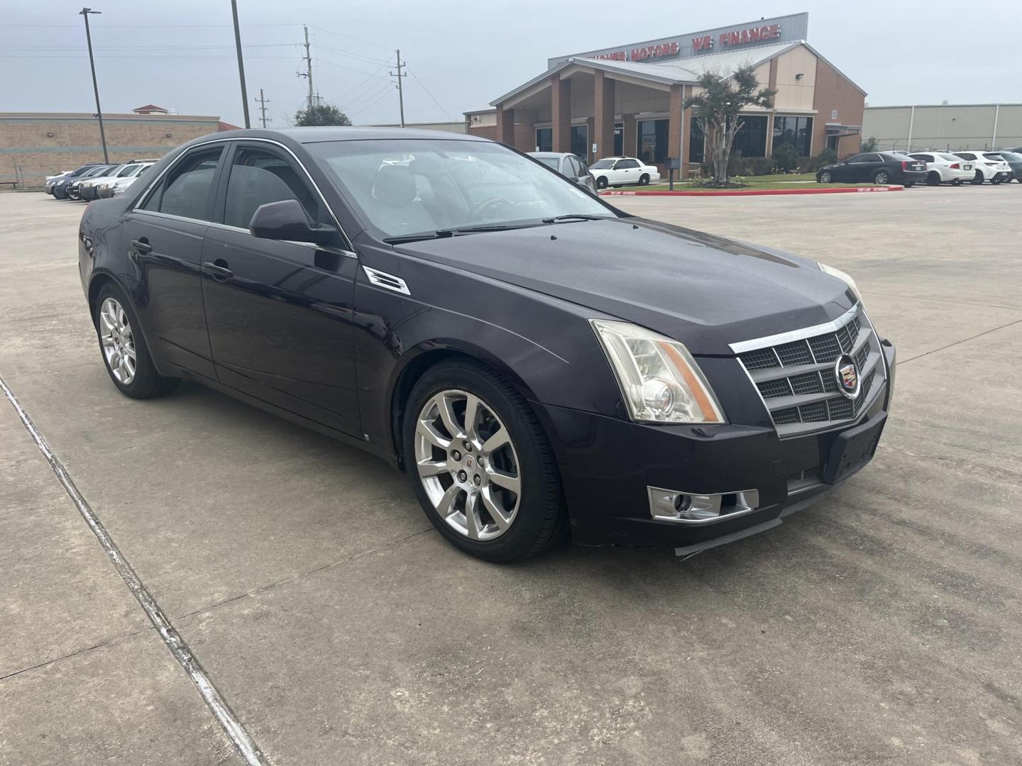 2008 maroom /TAN Cadillac CTS 3.6L SIDI AWD (1G6DS57V780) with an 3.6L V6 DOHC 24V engine, 5-Speed Automatic Overdrive transmission, located at 14700 Tomball Parkway 249, Houston, TX, 77086, (281) 444-2200, 29.928619, -95.504074 - Photo#0