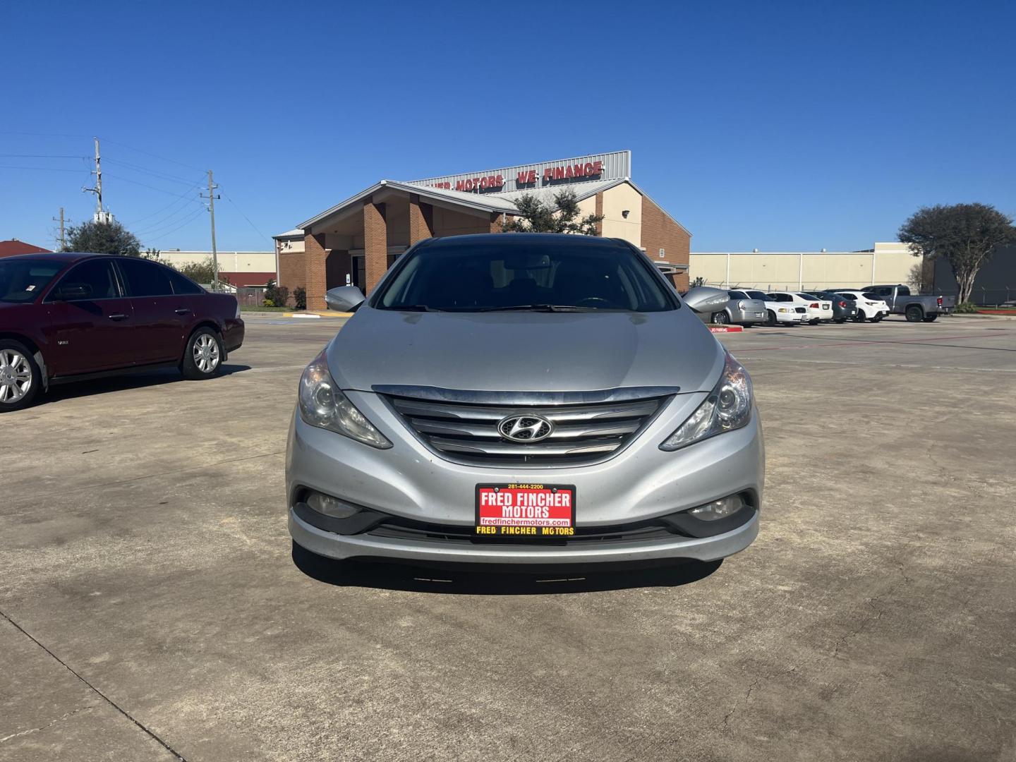 2014 silver /TAN Hyundai Sonata Limited Auto (5NPEC4ACXEH) with an 2.4L L4 DOHC 16V engine, 6-Speed Automatic transmission, located at 14700 Tomball Parkway 249, Houston, TX, 77086, (281) 444-2200, 29.928619, -95.504074 - Photo#1