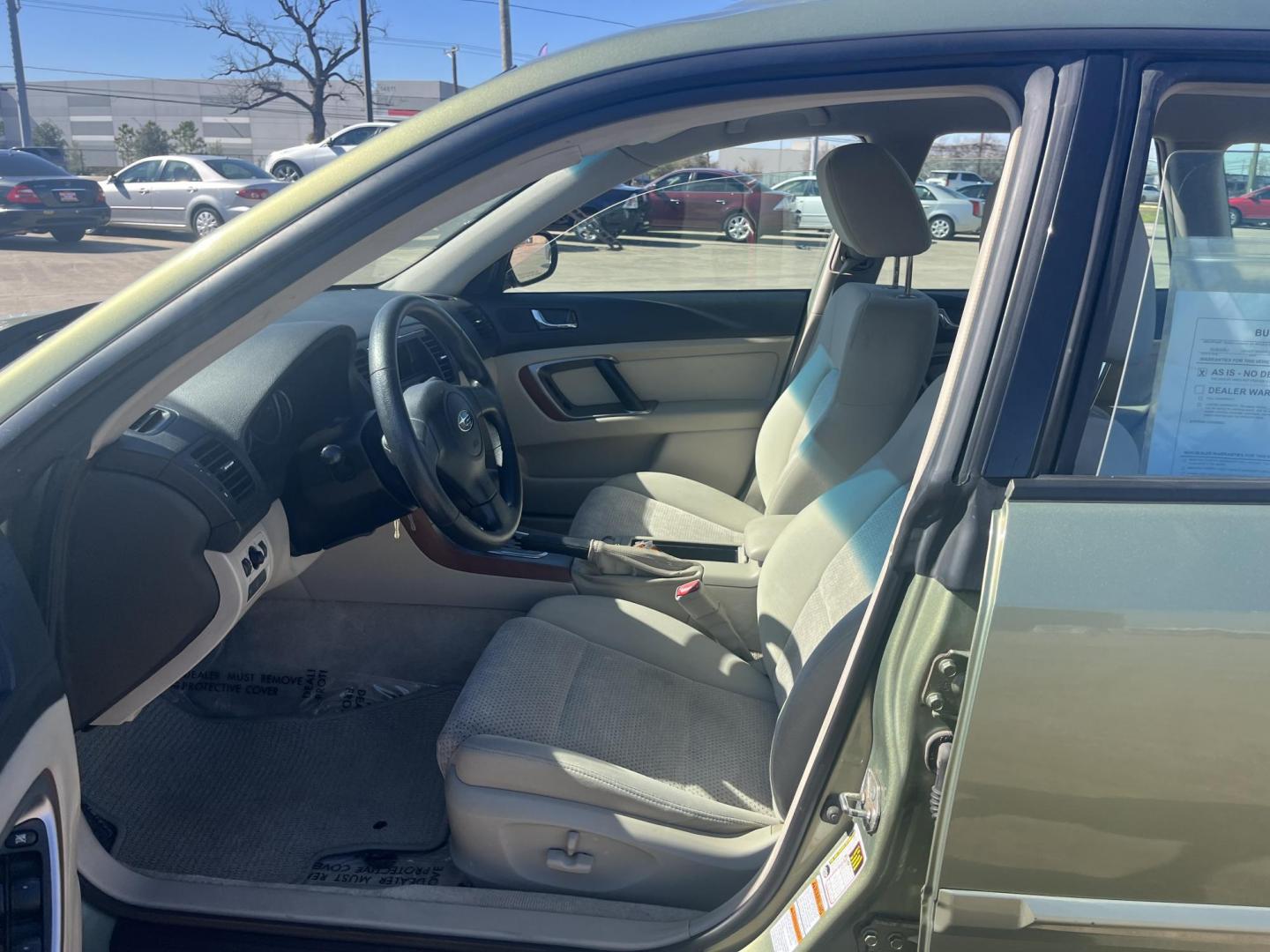 2006 green /gray Subaru Outback 2.5i Wagon (4S4BP61C967) with an 2.5L H4 SOHC 16V engine, 4-Speed Automatic Overdrive transmission, located at 14700 Tomball Parkway 249, Houston, TX, 77086, (281) 444-2200, 29.928619, -95.504074 - Photo#17