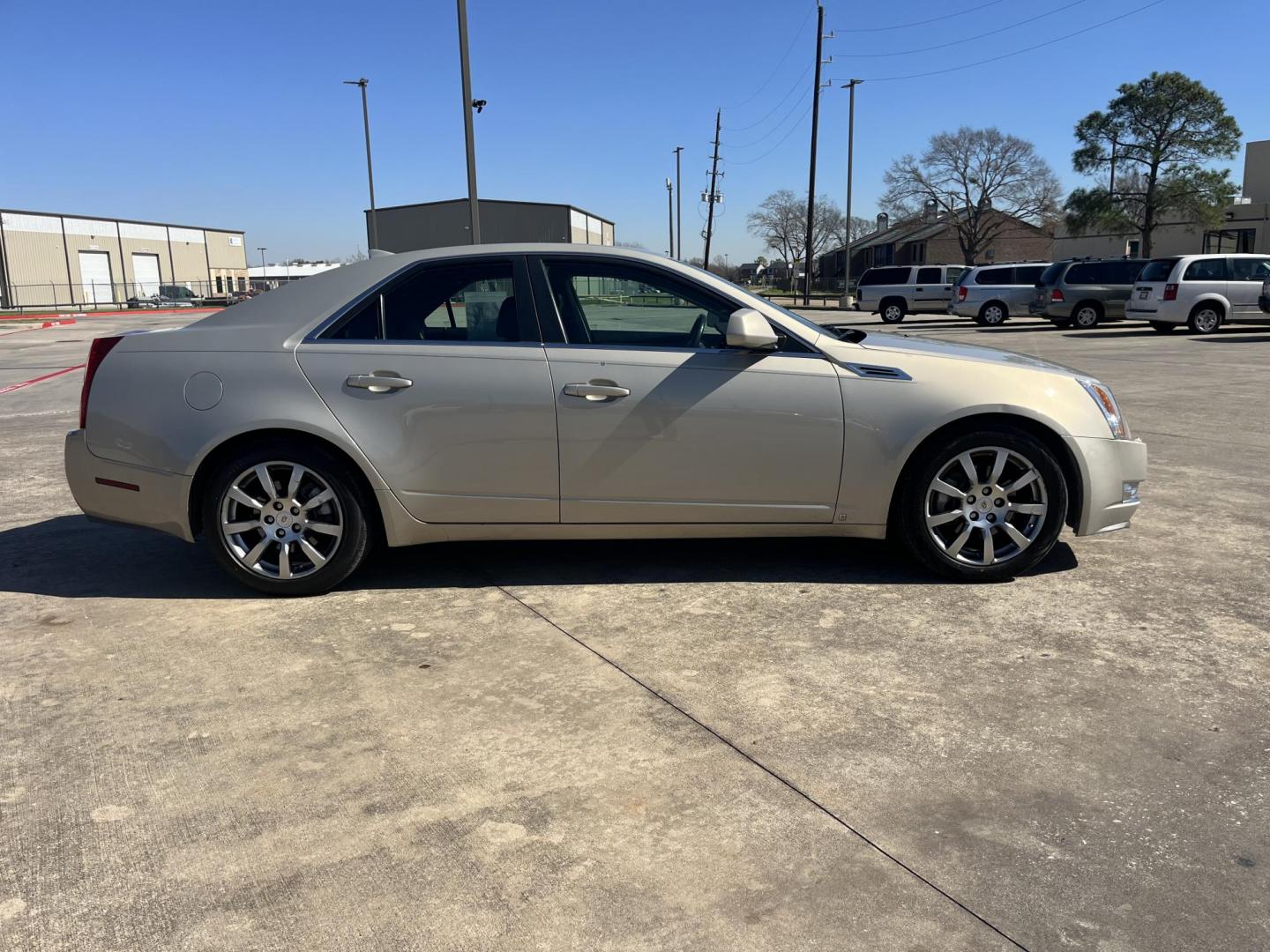 2009 GOLD /TAN Cadillac CTS 3.6L SIDI with Navigation (1G6DU57V390) with an 3.6L V6 DOHC 24V engine, 5-Speed Automatic transmission, located at 14700 Tomball Parkway 249, Houston, TX, 77086, (281) 444-2200, 29.928619, -95.504074 - Photo#8