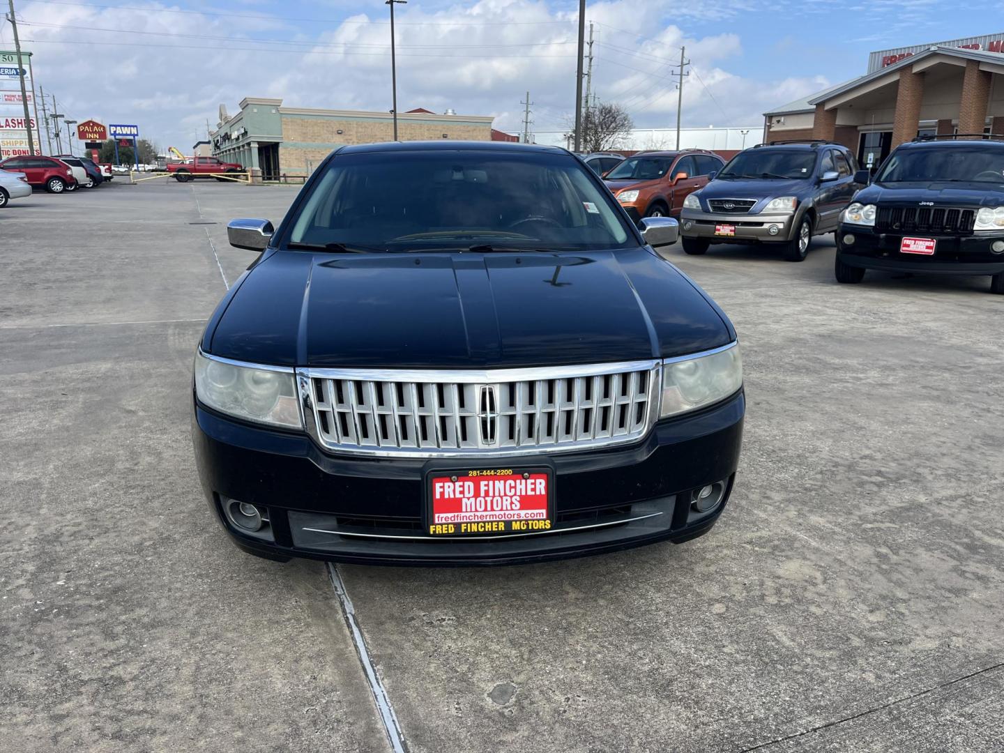 2007 black /black Lincoln MKZ FWD (3LNHM26T37R) with an 3.5L V6 DOHC 24V engine, 6-Speed Automatic Overdrive transmission, located at 14700 Tomball Parkway 249, Houston, TX, 77086, (281) 444-2200, 29.928619, -95.504074 - Photo#1