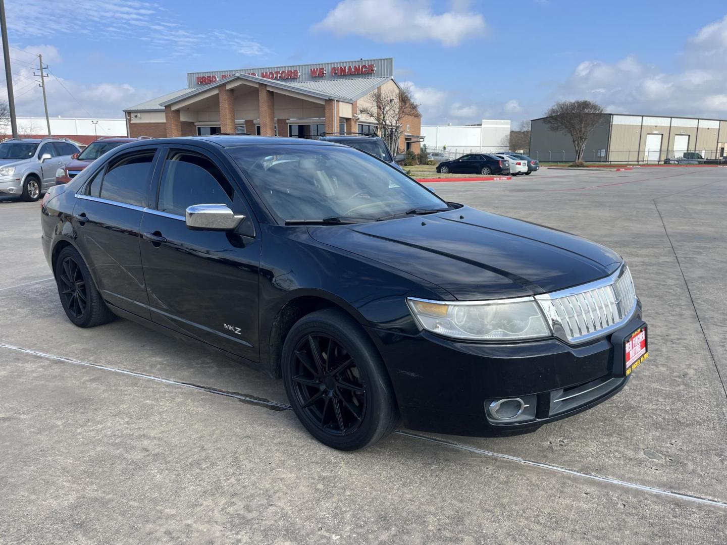 2007 black /black Lincoln MKZ FWD (3LNHM26T37R) with an 3.5L V6 DOHC 24V engine, 6-Speed Automatic Overdrive transmission, located at 14700 Tomball Parkway 249, Houston, TX, 77086, (281) 444-2200, 29.928619, -95.504074 - Photo#0